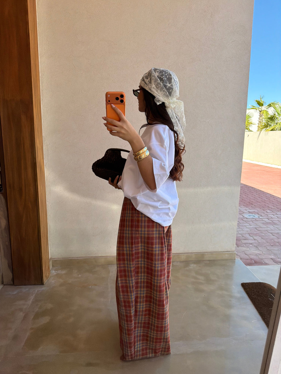 Pantalon CHENI rouge