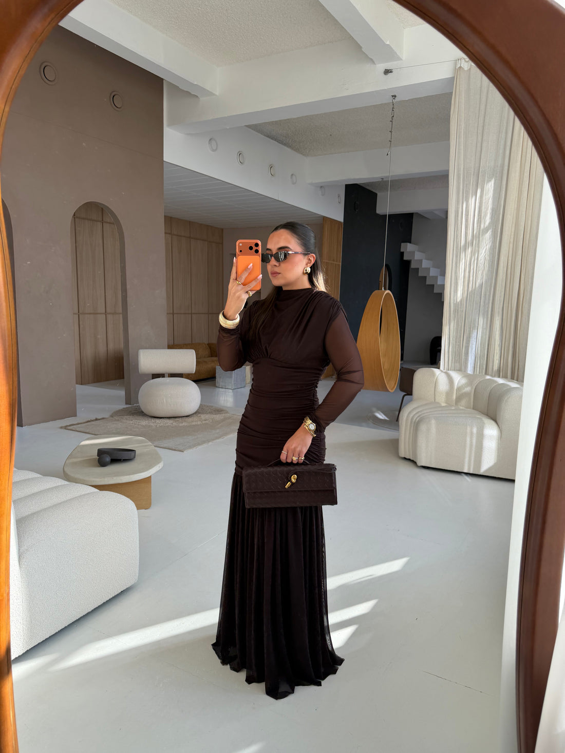 Robe BRITNEY marron