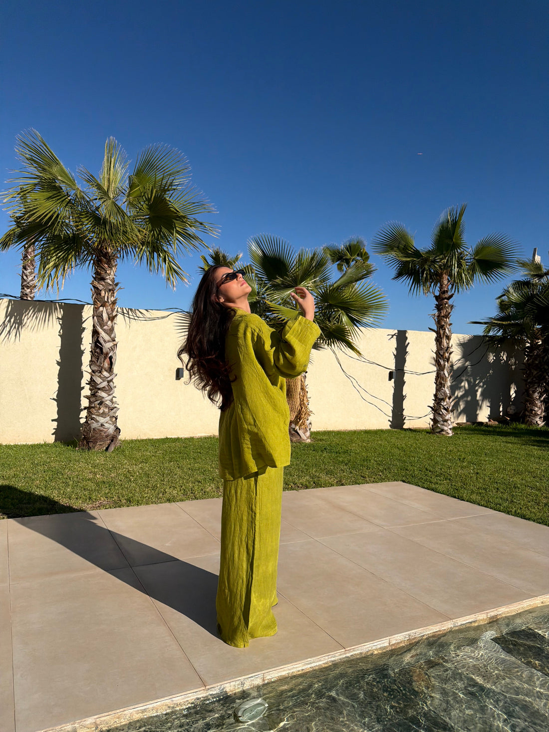 Ensemble NOBLE lin olive