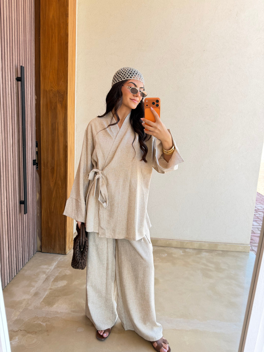 Ensemble JESSY noué beige