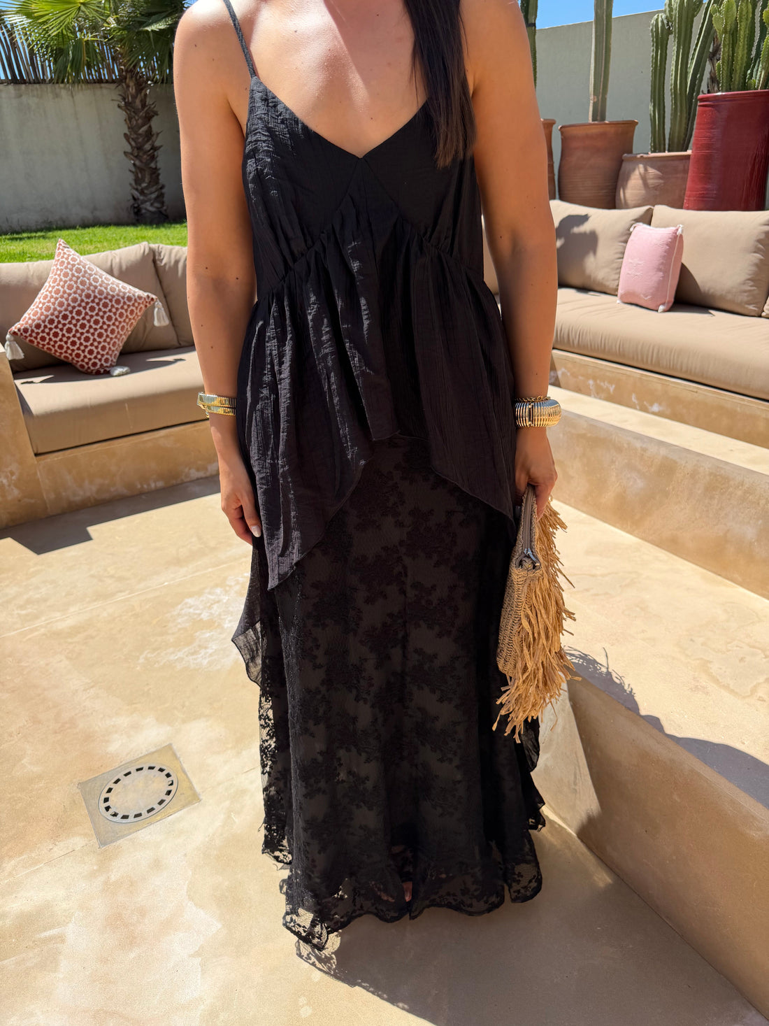 Robe TINA dentelle Noire (K9-08)
