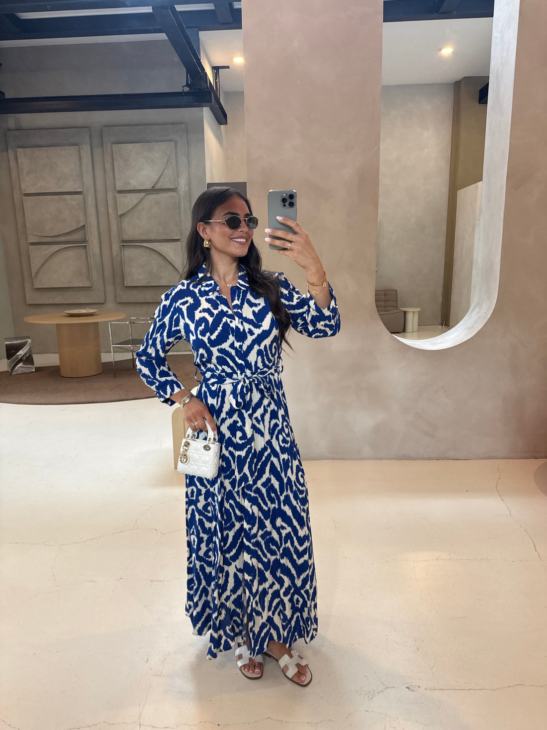 Robe CALI bleue blanche 2 (62998)
